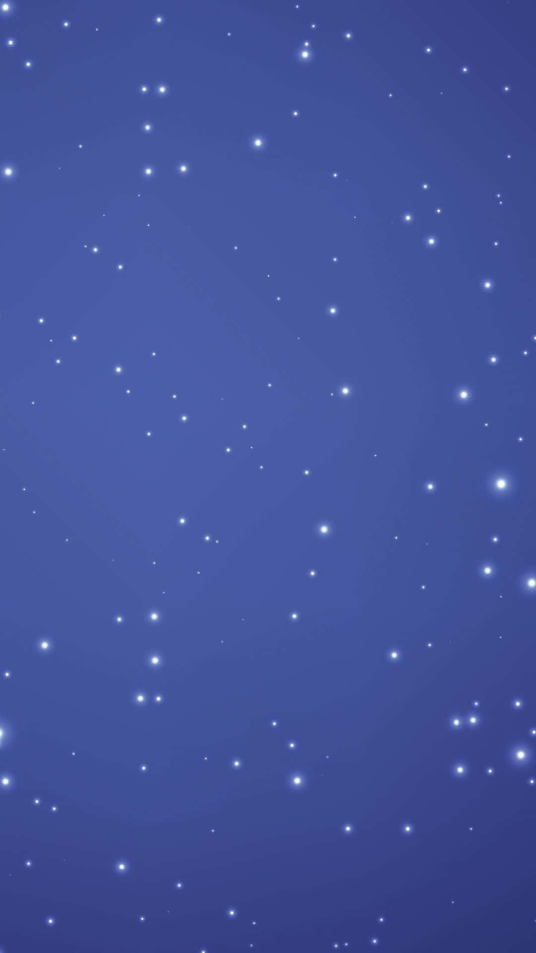 Blue Stars 桌布 壁紙 — 一片寧靜的深藍色夜空，點綴著閃爍的白色星星，散落在畫布上。