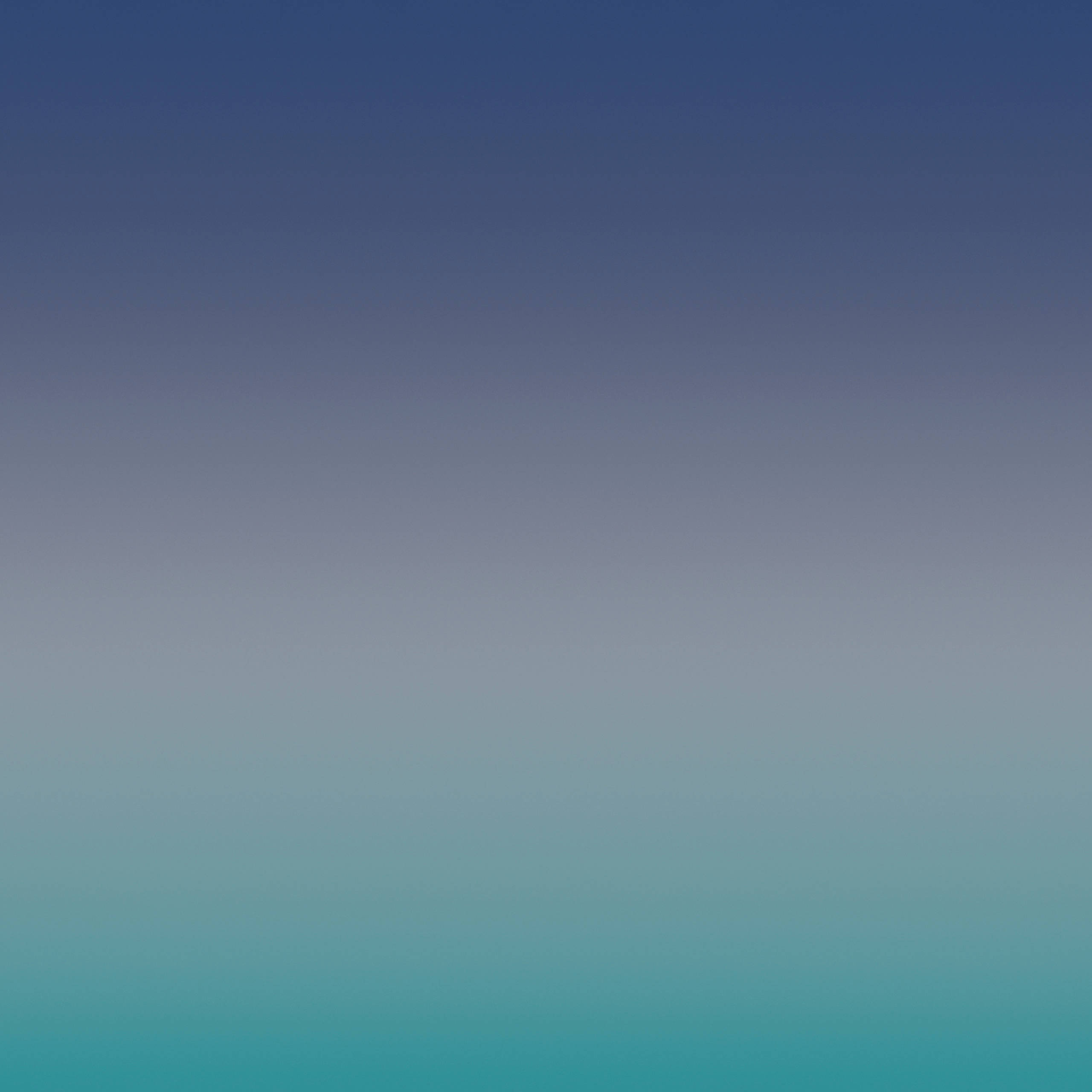 Gradient 桌布 壁紙 — 一片寧靜的漸變天空，從深藍色過渡到柔和青綠色，沒有雲或陸地可見。