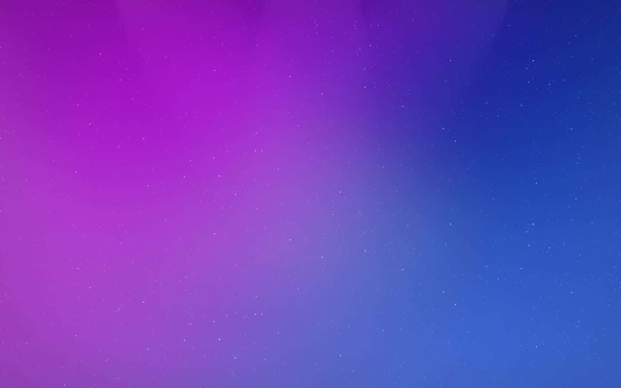 Purple And Blue 桌布 壁紙 — 一片漸變天空融合了洋紅色和藍色，散落的星星營造出夢幻的宇宙背景。