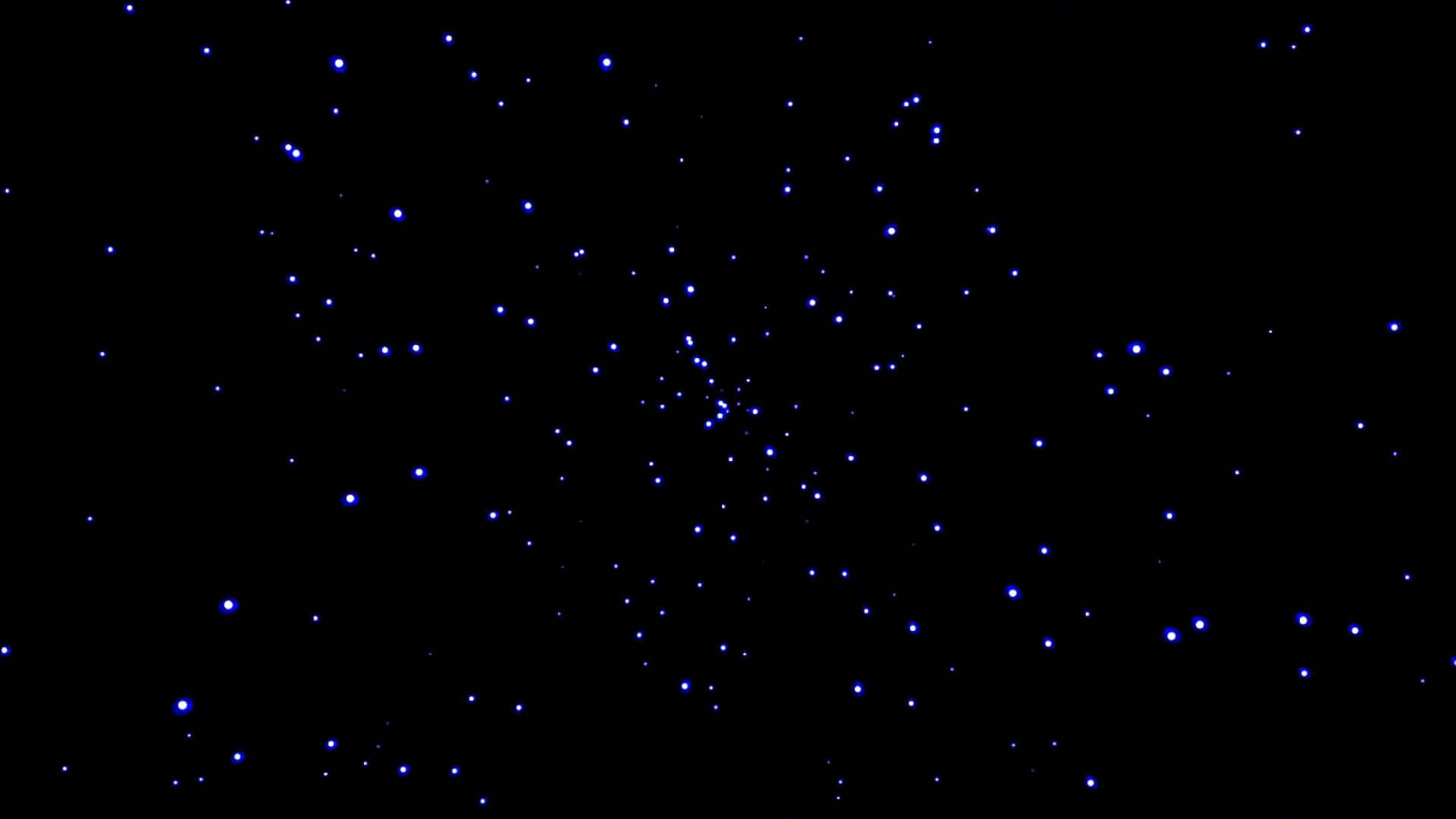 Interstellar Travel 桌布 壁紙 — 一片發光藍色星星散落在深邃黑色宇宙虛空中的場域。