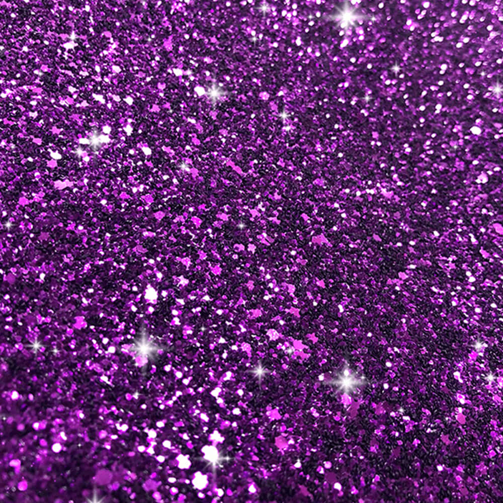 Sparkly 桌布 壁紙 — 一片耀眼的紫色閃粉場地，表面閃爍著閃亮的白色亮點。