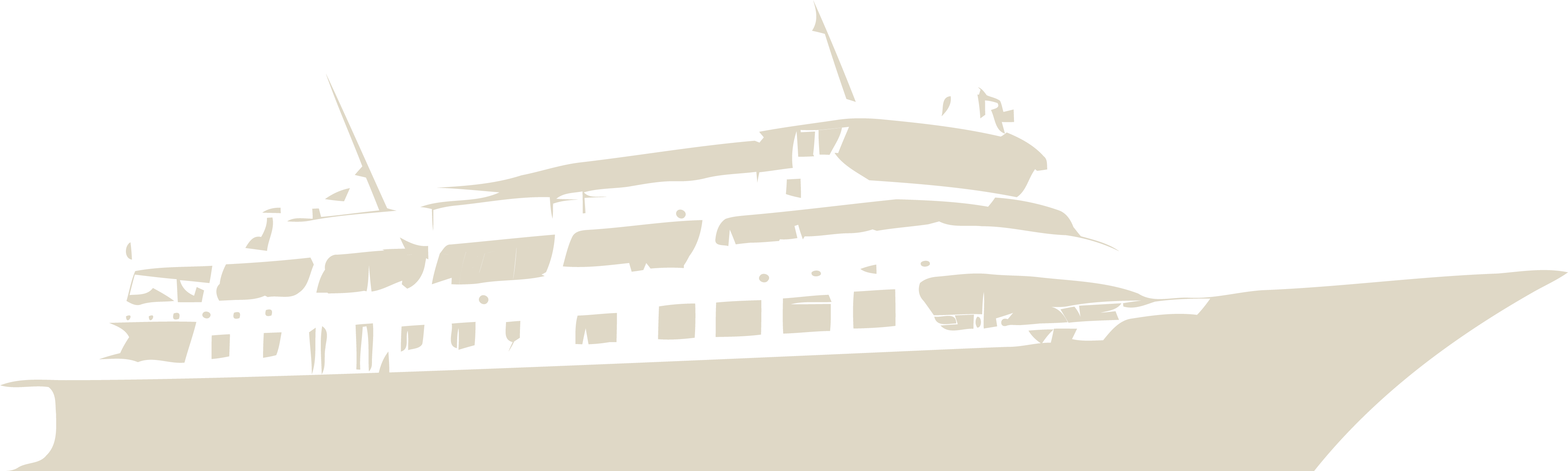 ships 桌布 壁紙 — 一艘時尚豪華遊艇的剪影在漆黑的天空下，於平靜的水面上滑行。