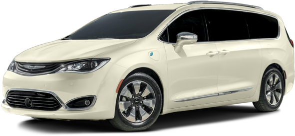 克萊斯勒 桌布 壁紙 — 一輛時尚的奶油色 Chrysler Pacifica 小型貨車在透明背景上以側面展示。