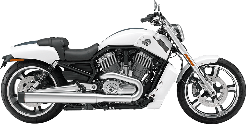 哈雷戴維森 桌布 壁紙 — 一輛時尚的白色Harley-Davidson摩托車，帶有鍍鉻裝飾和黑色座椅，在黑色背景上以側面展示。