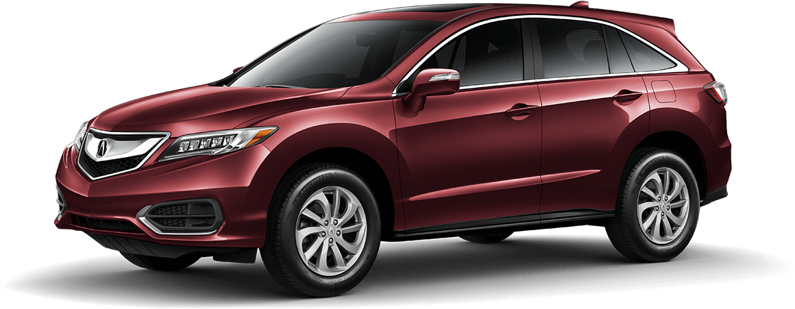 Acura 桌布 壁紙 — 一輛時尚的酒紅色Acura SUV在純黑色背景下的攝影棚燈光中展示。