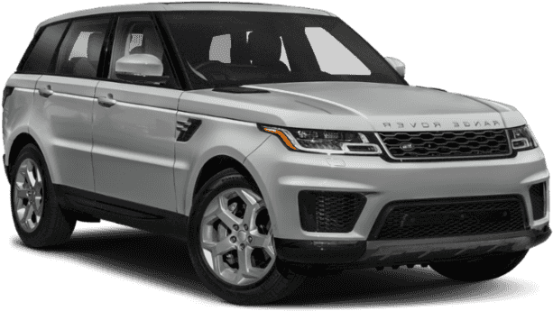 荒原路華 桌布 壁紙 — 一輛時尚的銀色 Range Rover Sport SUV 在透明背景下的攝影棚燈光中展示。