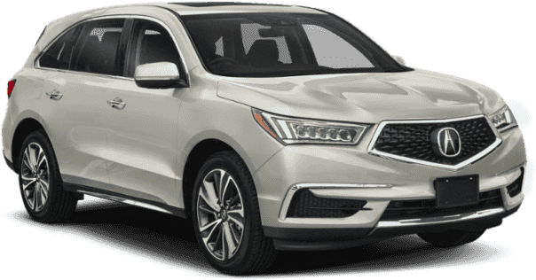 Acura 桌布 壁紙 — 一輛時尚的銀色Acura SUV在工作室環境中展示，下方有一個發光的藍色能量環。