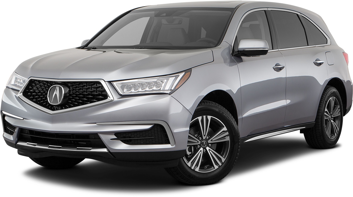 Acura 桌布 壁紙 — 一輛時尚的銀色Acura SUV在攝影棚燈光下展示，黑色背景凸顯其現代設計和合金輪圈。
