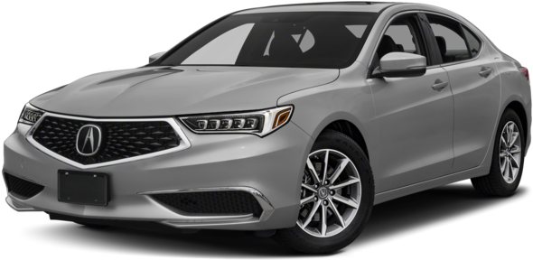 Cool Car 桌布 壁紙 — 一輛時尚的銀色Acura轎車在攝影棚燈光下展示，透明背景凸顯其現代水箱護罩和合金輪圈。