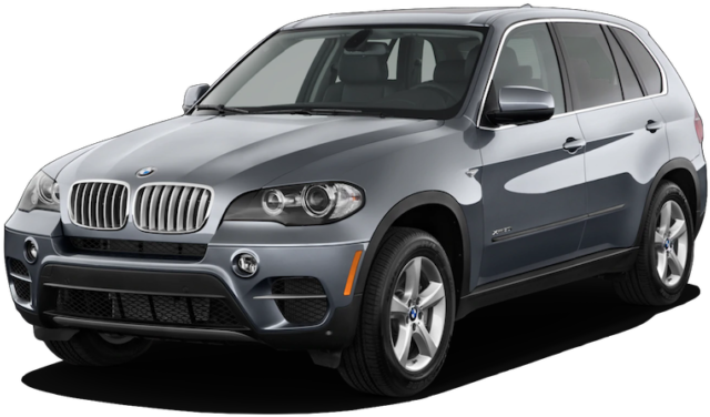 BMW 動圖 桌布 壁紙 — 一輛時尚的銀色BMW X5 SUV在攝影棚燈光下，搭配潔白背景。