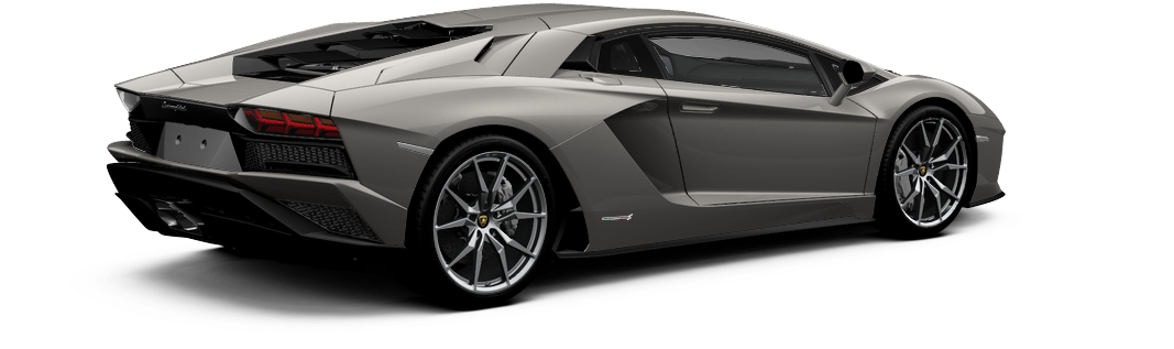 蘭博基尼 桌布 壁紙 — 一輛時尚的銀色藍寶堅尼Aventador跑車，在純白背景和戲劇性燈光下以側面輪廓展示。