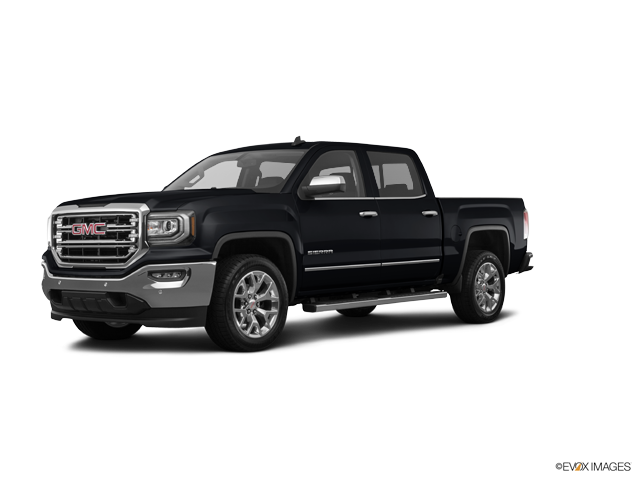 GMC 桌布 壁紙 — 一輛時尚的黑色 GMC Sierra 皮卡車，在乾淨的白色背景上以側面輪廓展示，帶有鍍鉻裝飾和合金輪圈。