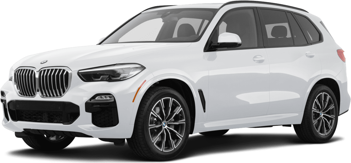 BMW 動圖 桌布 壁紙 — 一輛純白色BMW X5 SUV在攝影棚燈光下展示，線條流暢，合金輪圈拋光精緻。