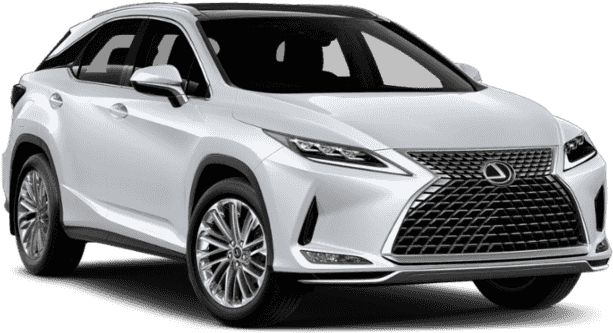 凌志 桌布 壁紙 — 一輛純白色Lexus RX SUV在工作室燈光下展示，線條銳利，帶有鍍鉻裝飾。