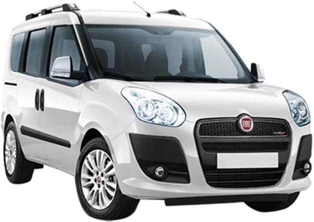飛雅特 桌布 壁紙 — 一輛純白色的 Fiat Panda 4x4 廂型車在攝影棚燈光下展示，線條簡潔，帶有鍍鉻裝飾。