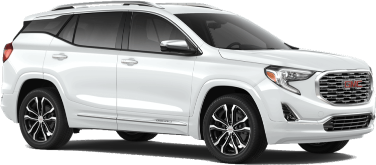 GMC 桌布 壁紙 — 一輛純白色的GMC Acadia SUV在工作室燈光下展示，配備時尚合金輪圈和現代化頭燈。