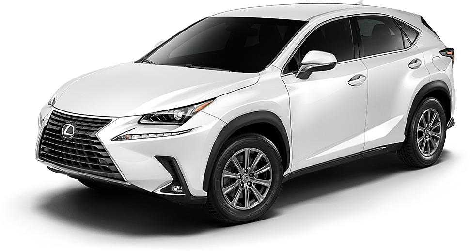 凌志 桌布 壁紙 — 一輛純白色的Lexus NX SUV在攝影棚內展示，線條簡潔，設計時尚現代。