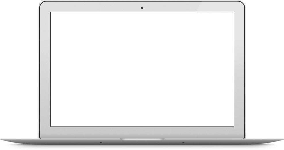 MacBook 動態圖片 桌布 壁紙 — 一部時尚的銀色筆記型電腦，黑色螢幕上顯示一個大膽的白色斜角三角形，背景為深色。