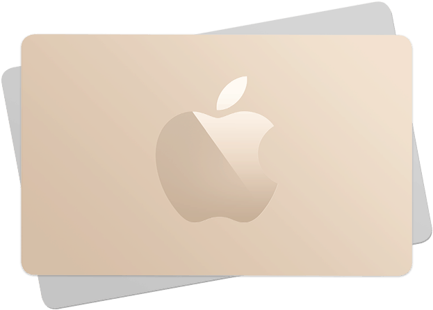 Visiting Card 桌布 壁紙 — 一部時尚的黃金 MacBook 筆記型電腦，蓋子中央有一個簡約的 Apple 標誌，背景為純白色。