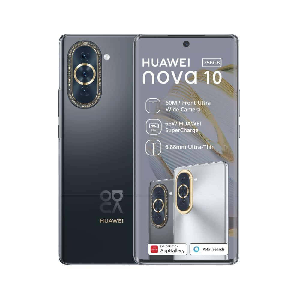 Huawei Nova 10智慧型手機展示其相機和時尚設計。 — 華為 GIF 壁紙