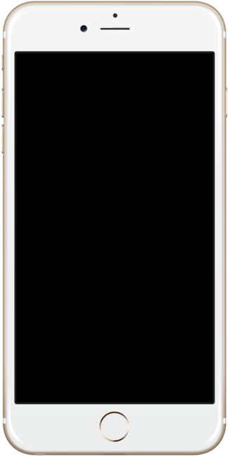 白色 iPhone 桌布 壁紙 — 一部白色iPhone，黑色螢幕和主頁按鈕，正面朝向純色背景。