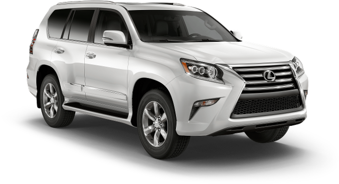 凌志 桌布 壁紙 — 一部純白色 Lexus GX SUV 在工作室環境中展示，線條簡潔，帶有鍍鉻裝飾。