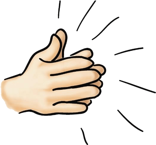 Clapping 桌布 壁紙 — 一隻卡通手在黑色背景上拍手，帶有動作線條。