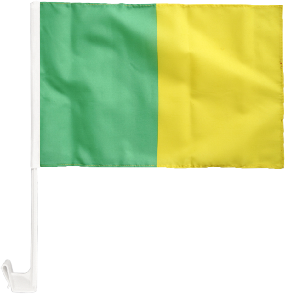 愛爾蘭 桌布 壁紙 — 一面在黑色背景上飄揚的車旗，帶有綠色和黃色垂直條紋。