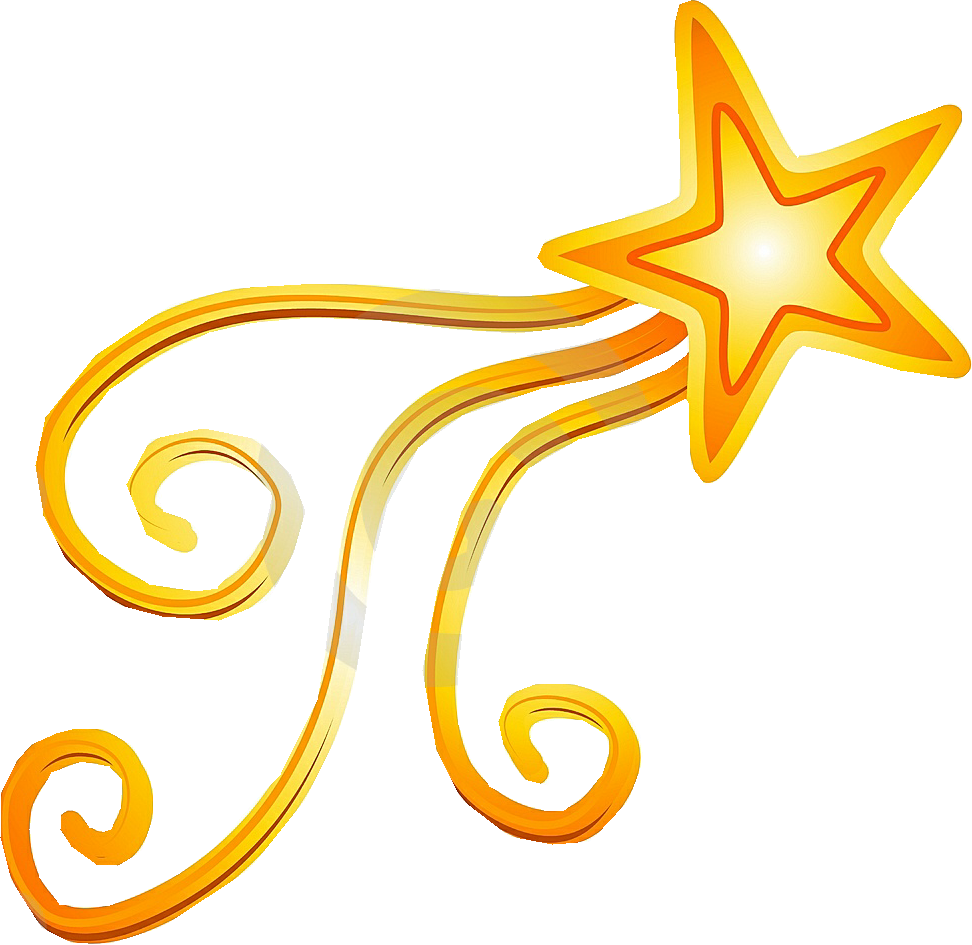 Stars Clipart 桌布 壁紙 — 一顆閃耀的金色星星，帶有旋轉的軌跡，在潔白的背景上明亮地發光。