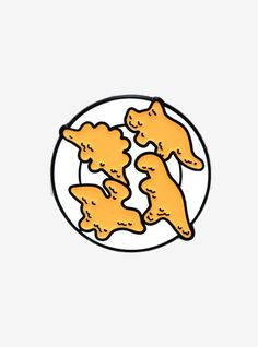 圓圈內的三隻橙色卡通貓