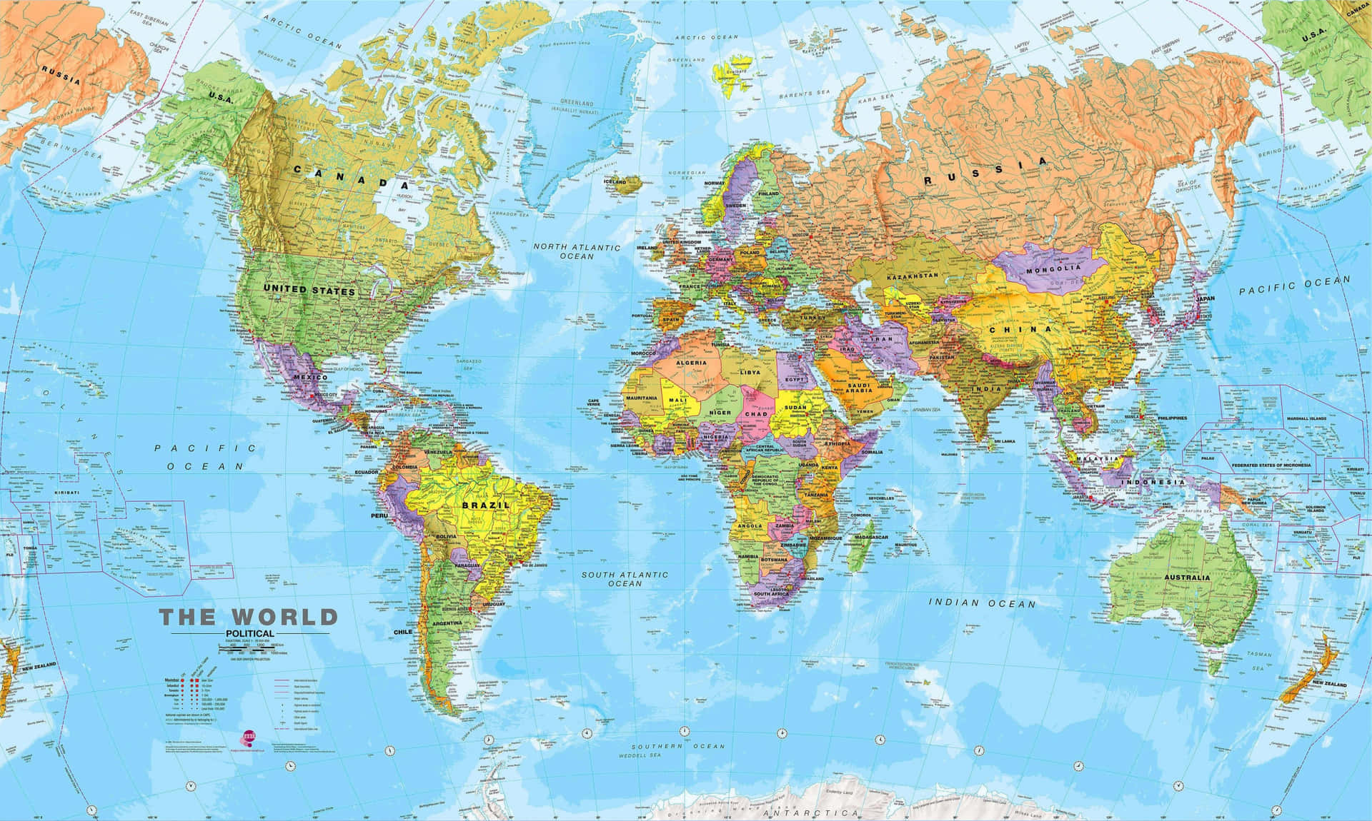 世界地圖圖片 — 世界地圖 壁紙