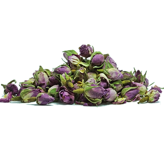 乾燥玫瑰花苞黑色背景 壁紙
