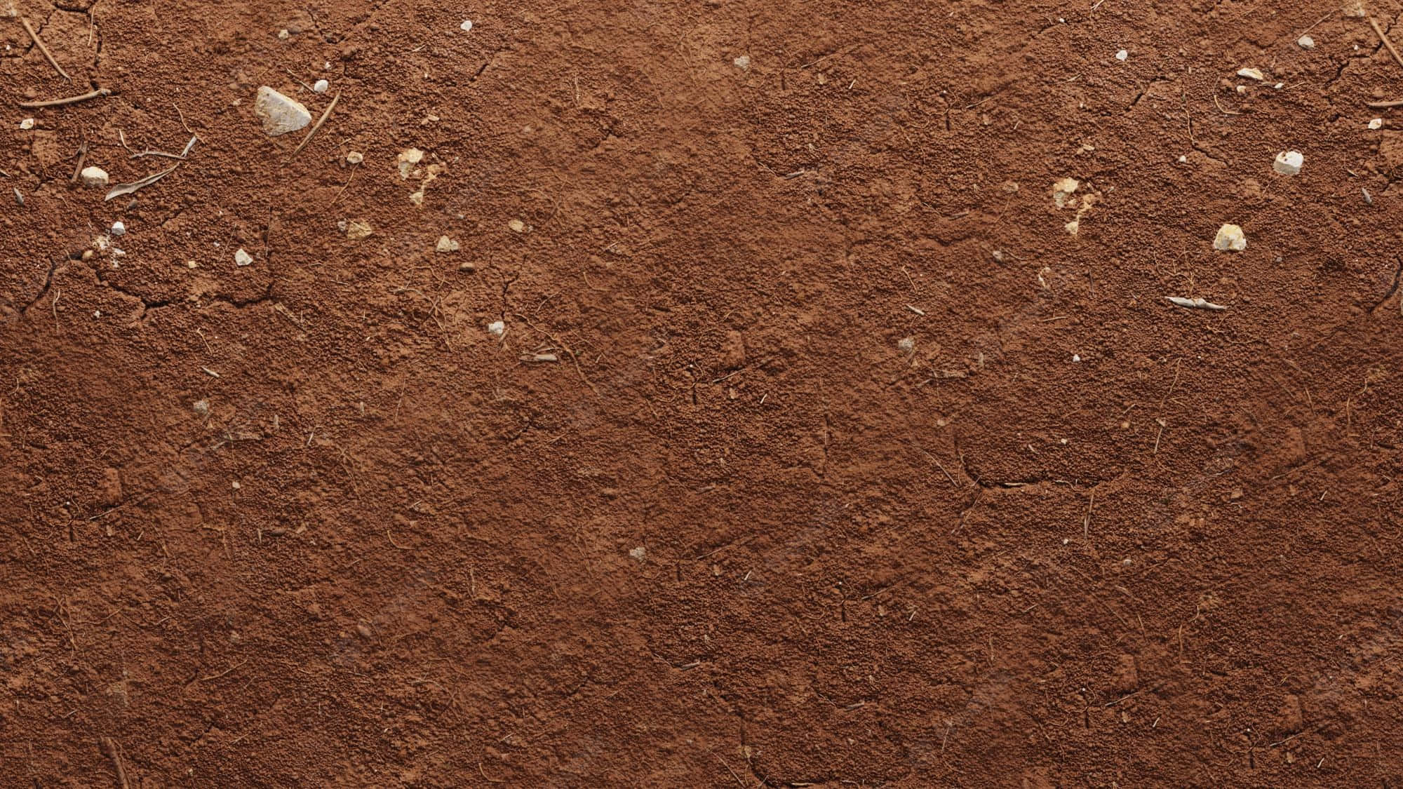 mud 桌布 壁紙 — 乾裂紅褐色泥土的特寫，散落著小石頭和樹枝。