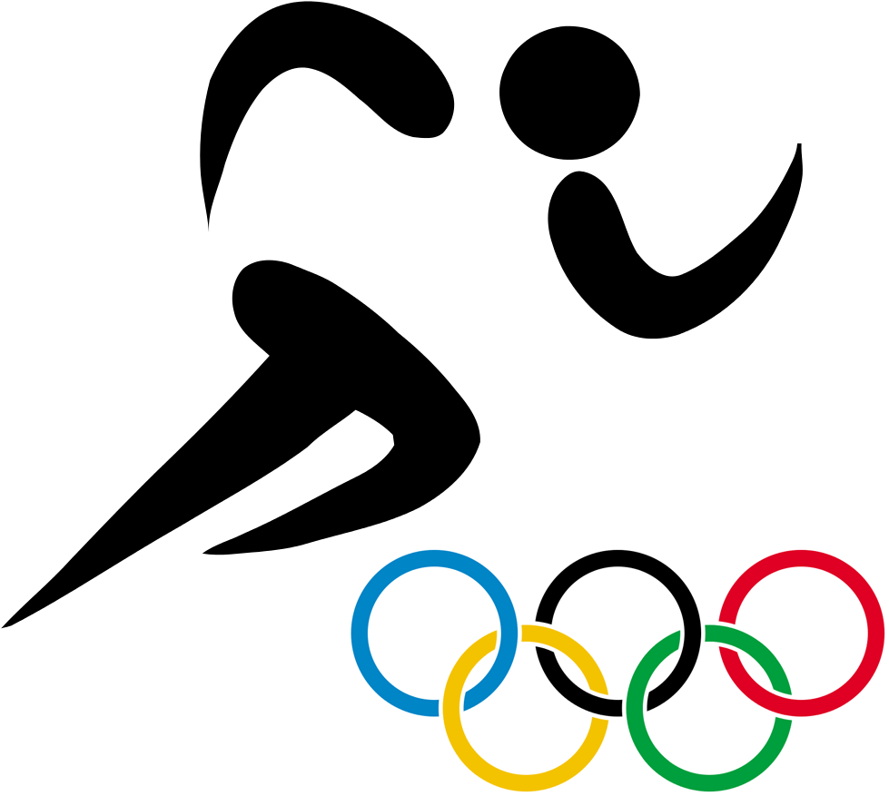 奧運 桌布 壁紙 — 五個相互扣連的奧運環，顏色為藍、黃、黑、綠、紅，在純黑色背景上突出顯示。