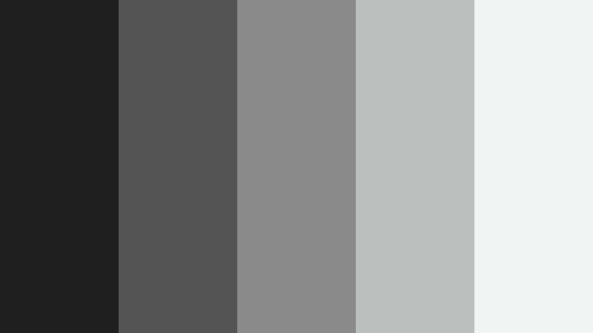 Gray Gradient 桌布 壁紙 — 五條垂直條紋從黑色過渡到白色，中間經過灰色色調。