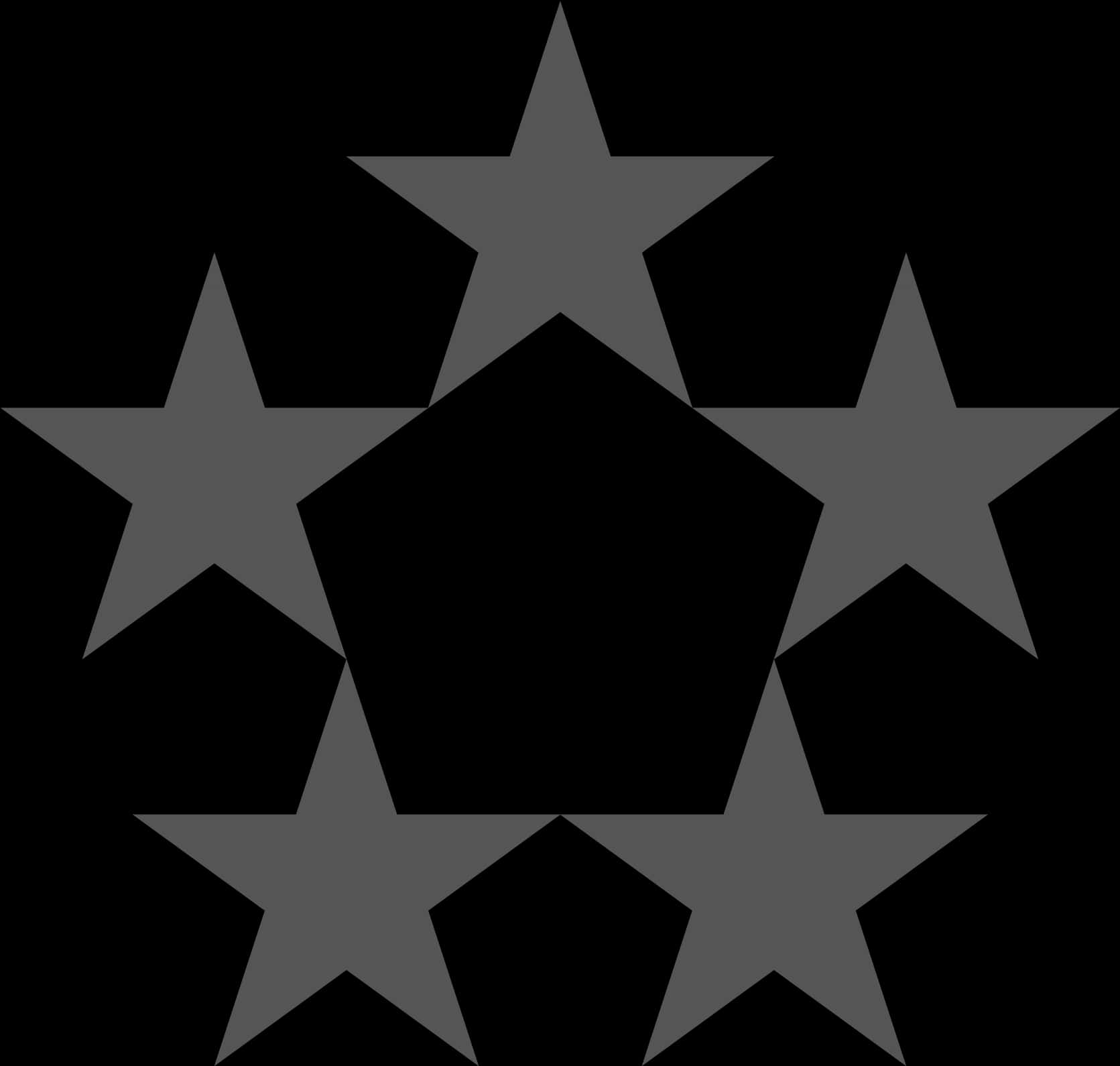 五顆黑色星星圖形 壁紙