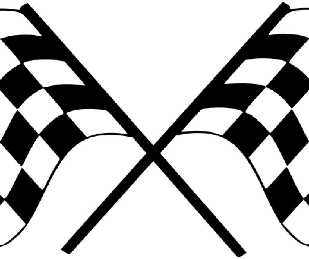 交叉黑白方格旗圖標 壁紙