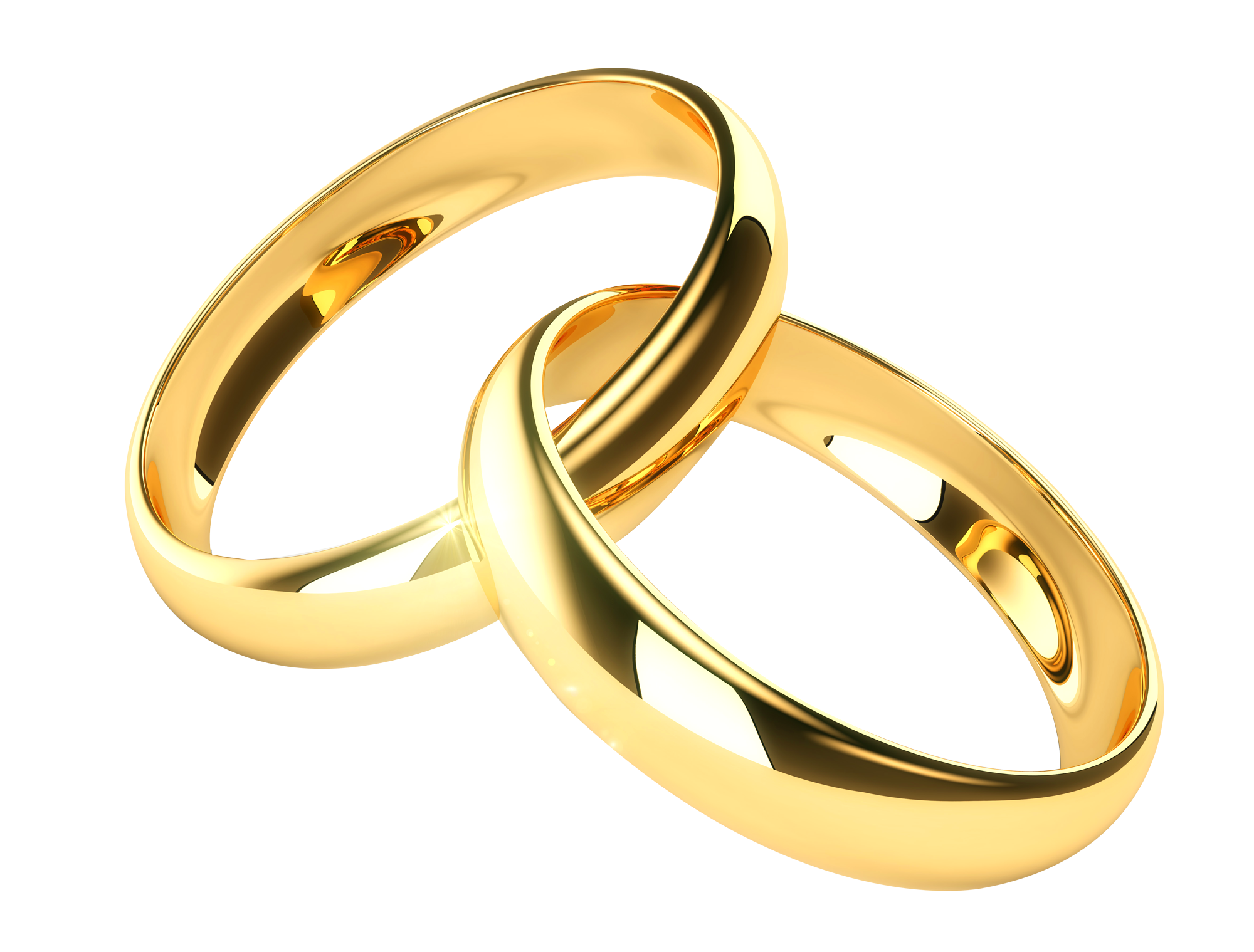 交織的黃金結婚戒指 壁紙