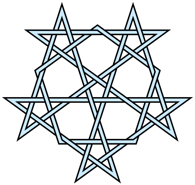 交錯五角星圖形 壁紙