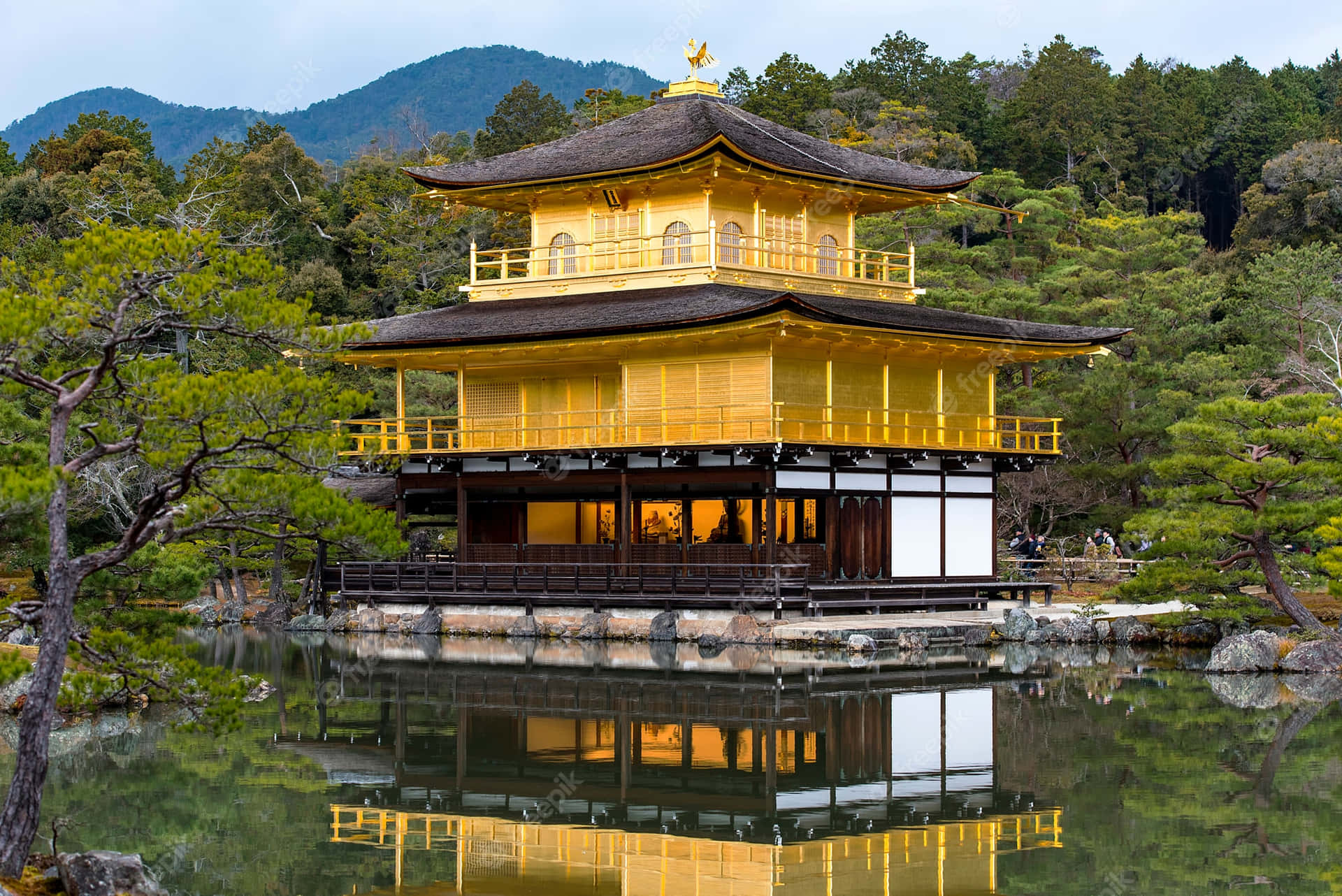 京都金閣寺的壯麗風景 — 京都 壁紙