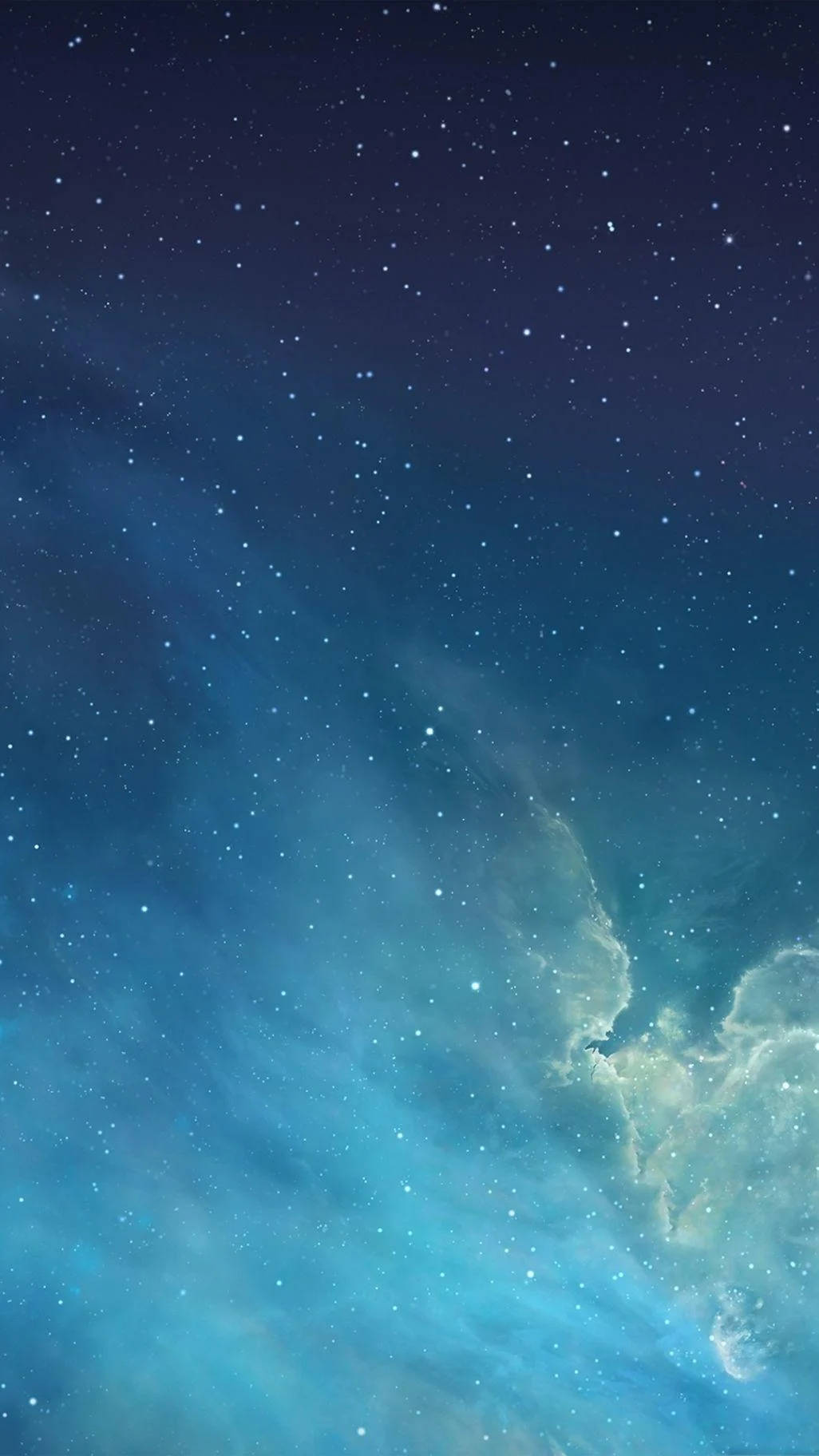 夜空 桌布 壁紙 — 令人嘆為觀止的星空夜景，有旋轉的藍色星雲和發光的宇宙雲。