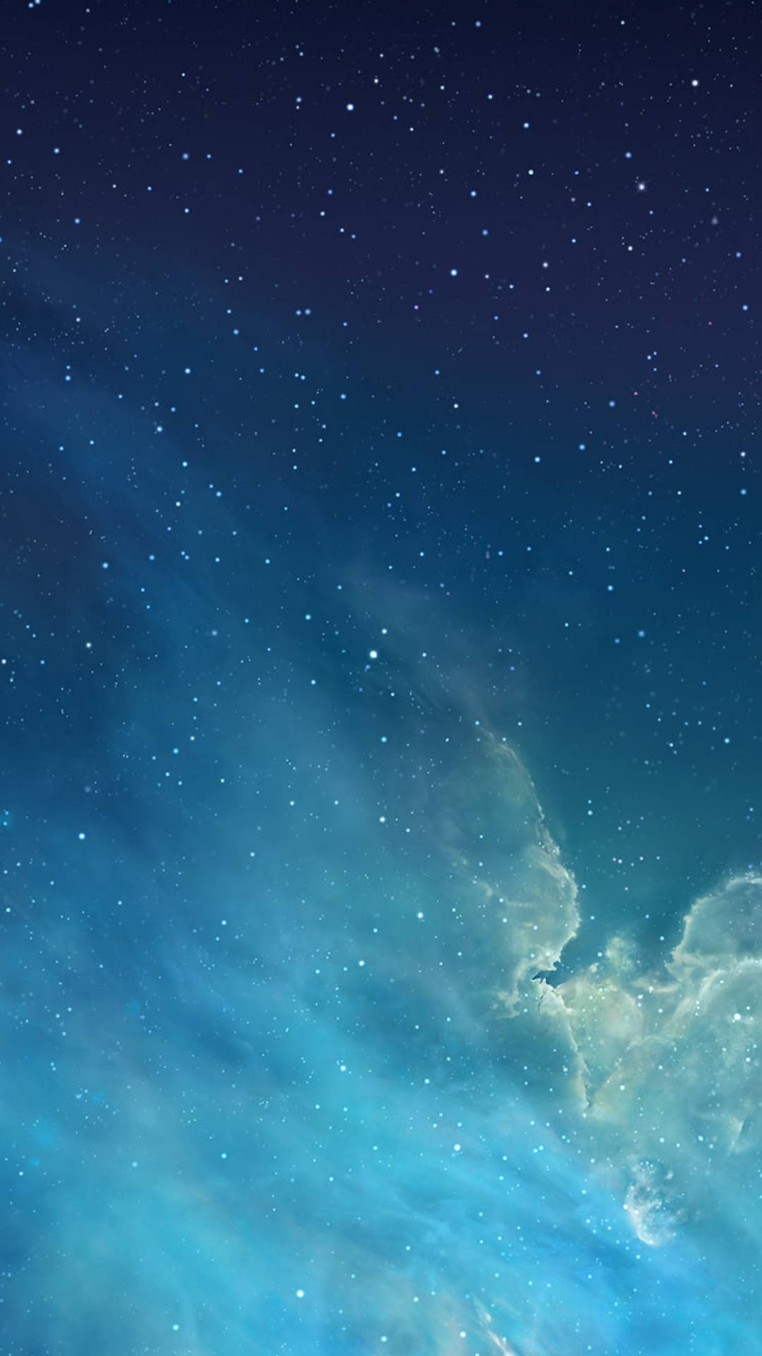 夜空 桌布 壁紙 — 令人嘆為觀止的星空夜景，發光的藍色星雲和縷縷雲彩。