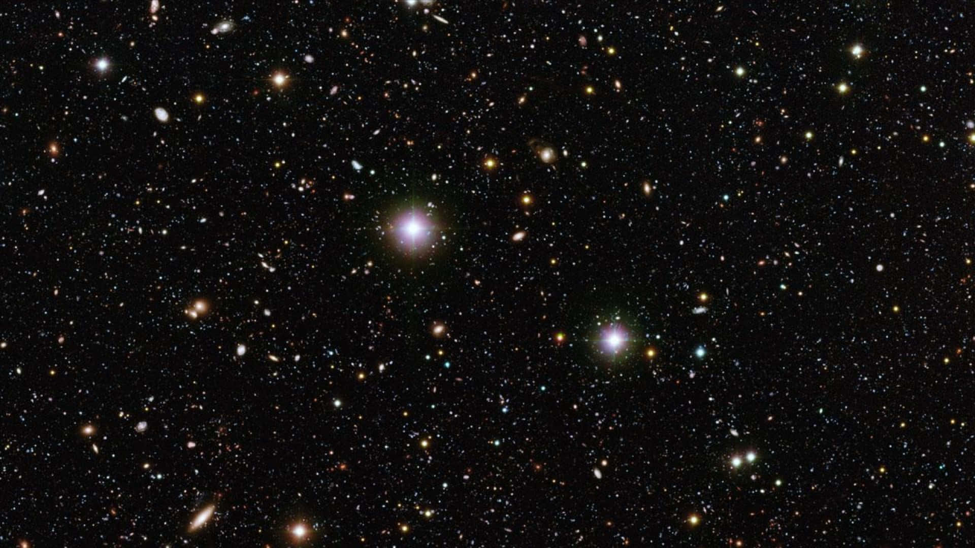 Star Wars Space 桌布 壁紙 — 令人嘆為觀止的深空景觀，充滿無數恆星和遙遠星系，在黑色虛空中閃耀。