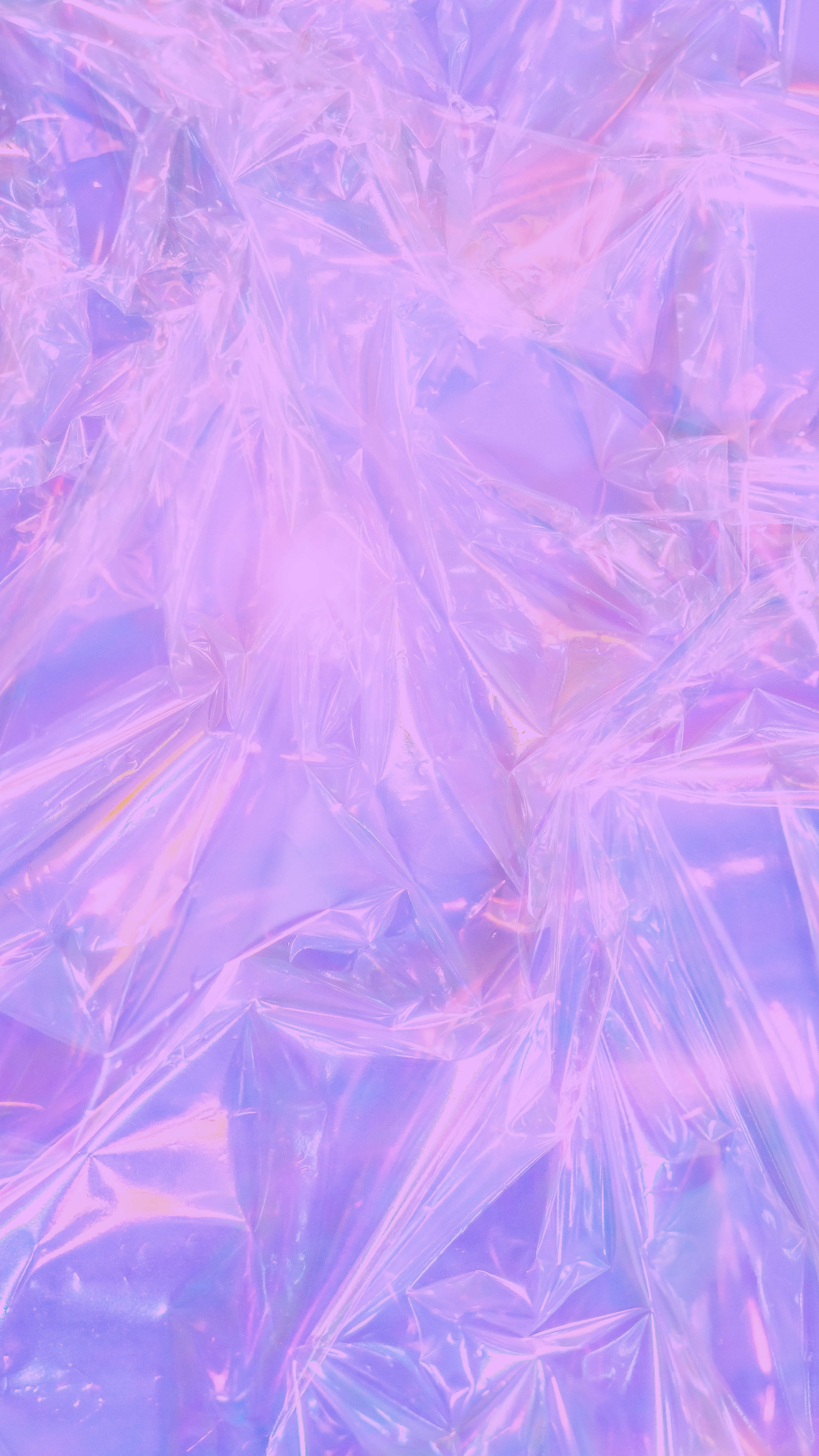 Pastel Minimalist 桌布 壁紙 — 令人著迷的抽象圖案，採用柔和的薰衣草和粉紅色調的皺褶全息箔。