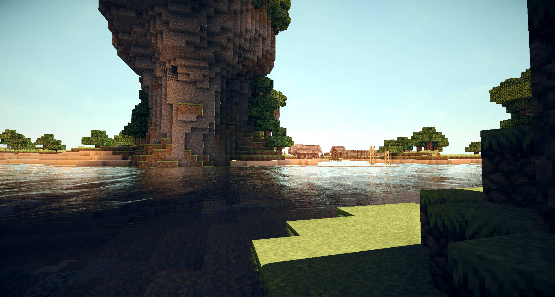 4K我的世界磚塊島嶼 — 4K Minecraft 壁紙 壁紙