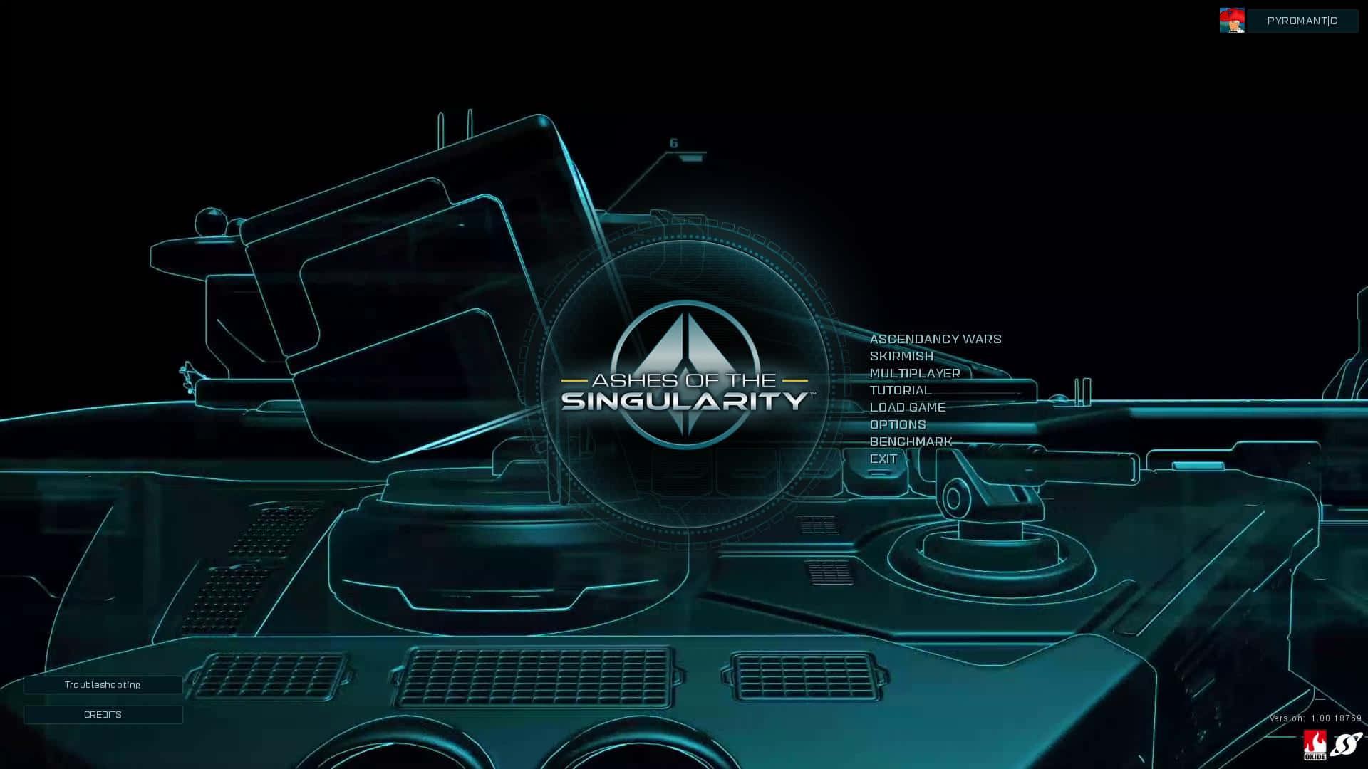 來自遊戲《Ashes of the Singularity》的未來坦克選單畫面。 — 船 GIF 壁紙