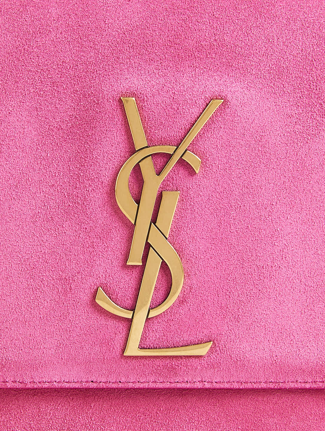 伊夫聖羅蘭 YSL Saffiano 粉色手拿包 壁紙