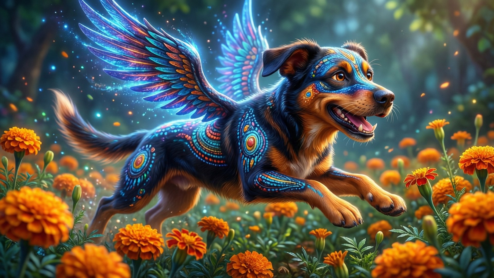 但丁的奇幻神獸飛行 壁紙