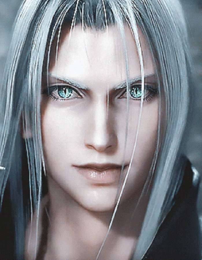 來自《Final Fantasy VII》的神祕反派賽菲羅斯，展現其威能。 壁紙