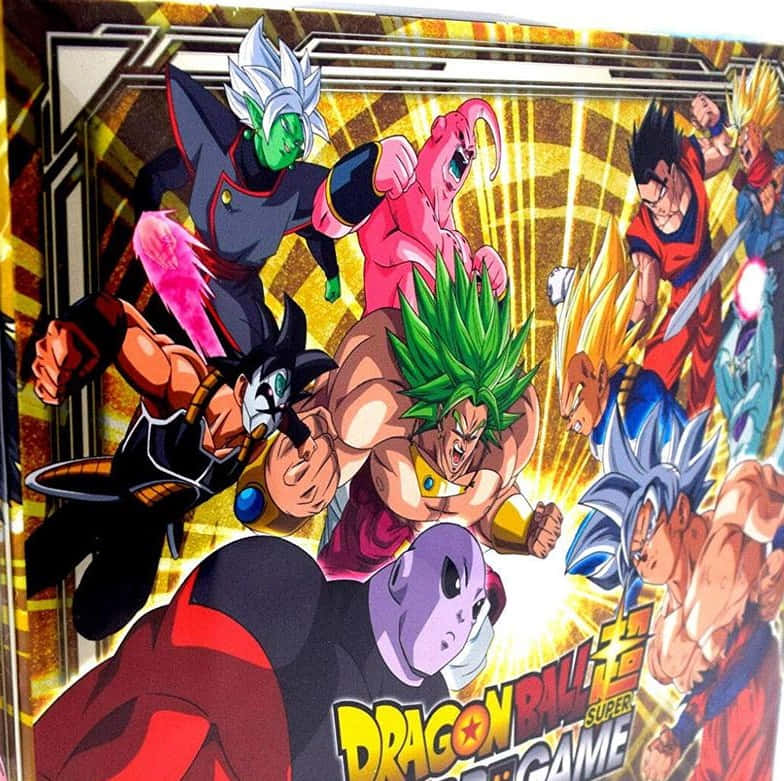 Dragon Ball Super Games 桌布 壁紙 — 來自《七龍珠超》的動態動漫角色在充滿金色爆炸的戰鬥場景中激烈碰撞。